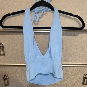 Baby blue halter